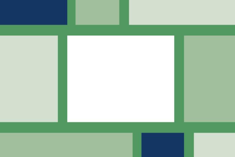 Panel showing different coloured blocks